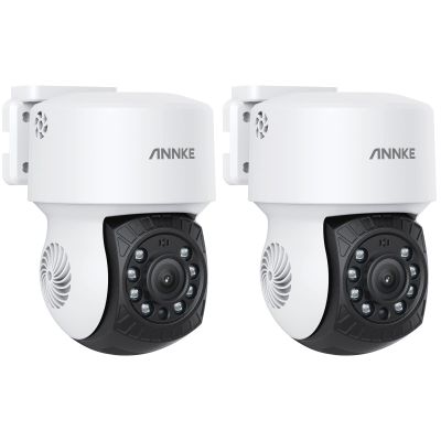 ANNKE 2Pack 2MP 1080P AHD CCTV Home Surveillance PT Camera with 350pan and 90tilt, 100ft IR Night Vision, IP65 Weatherproof Security AddOn Dome Wired Cam for Outdoor, Wide Compatibility - APT200