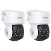 ANNKE 2Pack 2MP 1080P AHD CCTV Home Surveillance PT Camera with 350pan and 90tilt, 100ft IR Night Vision, IP65 Weatherproof Security AddOn Dome Wired Cam for Outdoor, Wide Compatibility - APT200 view 1