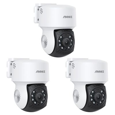 ANNKE 3Pack 2MP 1080P AHD CCTV Home Surveillance PT Camera with 350pan and 90tilt, 100ft IR Night Vision, IP65 Weatherproof Security AddOn Dome Wired Cam for Outdoor, Wide Compatibility - APT200