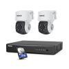 ANNKE 5MP Lite Wired H.265+ 8CH Surveillance DVR and 2X 1080p AHD Outdoor CCTV PT Camera with with 350pan and 90tilt, AI Human/Vehicle Detection, 100 ft Night Vision, Remote Access, 2TB Hard Drive view 1