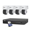ANNKE 5MP Lite Wired H.265+ 8CH Surveillance DVR and 4X 1080p AHD Outdoor CCTV PT Camera with with 350pan and 90tilt, AI Human/Vehicle Detection, 100 ft Night Vision, Remote Access, 2TB Hard Drive view 1