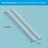 D-Line 31.4in TV Cord Hider, Patented Half Round Cable Cover, Hide Wall Mount TV Wires, Hinged One-Piece Cable Concealer, Adhesive, Decorative Raceway - 2X 0.78in W x 0.39in H x 15.7in L - White view 4