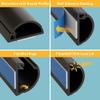 D-Line 31.4in TV Cord Hider, Patented Half Round Cable Cover, Hide Wall Mount TV Wires, Hinged One-Piece Cable Concealer, Adhesive, Decorative Raceway - 2X 0.78in W x 0.39in H x 15.7in L - Black view 2