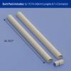 D-Line 31.4in TV Cord Hider, Patented Half Round Cable Cover, Hide Wall Mount TV Wires, Hinged One-Piece Cable Concealer, Adhesive, Decorative Raceway - 2X 1.18in W x 0.59in H x 15.7in L - Beige view 4