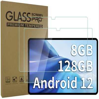 AKNICI 2-Pack Tempered Glass Screen Protector for Blackview Tab 16 11 Inch/TECLAST T50 11 Inch/Lenovo Tab P11 Plus 11 Inch/Headwolf HPad2 11 Inch, Ultra Clear Transparency Anti-Scratch 9H Hardness