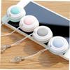 SHOWERORO Glasses Cleaning Cloth 4pcs Macaron Shape Screen Electronic Eye Glass Clean Cloths for and Phones view 2