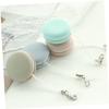 SHOWERORO Glasses Cleaning Cloth 4pcs Macaron Shape Screen Electronic Eye Glass Clean Cloths for and Phones view 4