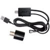 Jolt Switch USB in-Line Amplifier for TV Antenna - w/ 6 ft. USB Cable, Coaxial Cable, USB Power Adapter (Black) view 1