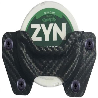 MIE Productions Zyn Can/ZYN CAN Holster - Inside and Outside the Waistband - Adjustable Retention - Made in the USA: Black Carbon Fiber; Zyn Can