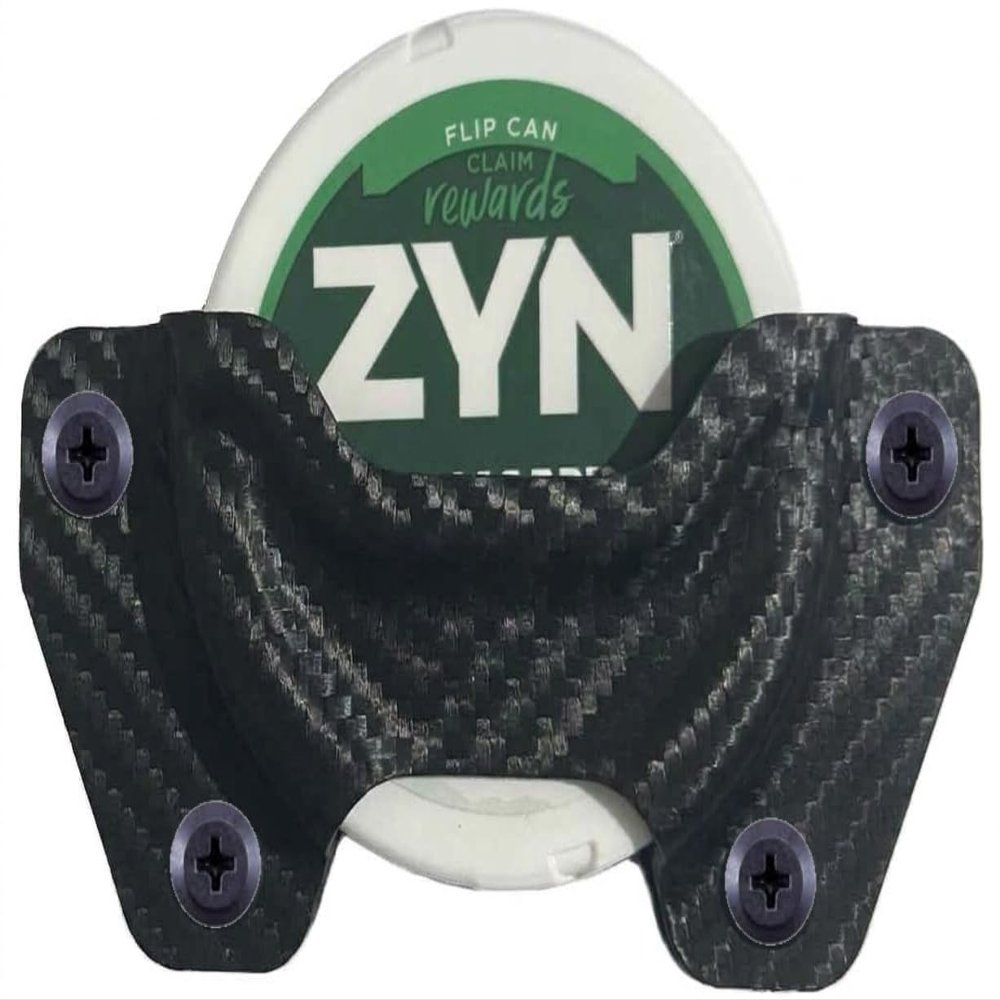 MIE Productions Zyn Can/ZYN CAN Holster - Inside and Outside the Waistband - Adjustable Retention - Made in the USA: Black Carbon Fiber; Zyn Can