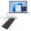 BoxWave Keyboard Compatible with LG Ultra-Lightweight 17Z95P (17 in) - AquaProof USB Keyboard, Washable Waterproof Water Resistant - Jet Black view 1