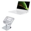 BoxWave Stand and Mount Compatible with Acer Aspire 1 (A114-61) - Executive VersaView Laptop Stand, Ergonomic Adjustable Viewing Angle Metallic Riser - Metallic Silver view 1