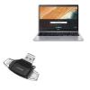 BoxWave Smart Gadget Compatible with Acer Flagship Chromebook IPS Touchscreen (15.6 in) - AllReader SD Card Reader, microSD Card Reader SD Compact USB - Jet Black view 1