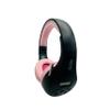 THINGS AUDIO Portable Personal FM Radio Headphones Pull-Out Antenna for Great Reception, Walking, Jogging, Relaxing, School, Talk Radio - Powered by 2AA Batteries (Not Included) (Black & Pink) view 1