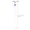MECCANIXITY 15 Pack Silicone Cable Ties 7 Inch Reusable Zip Ties Silicone Twist Ties for Home Office Kitchen Organizer Food Bag Cord Key Management (Lavender) view 2