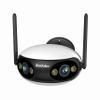 Reidubo WIFI Security Camera Outdoor, PoE Camera with Dual-Lens 180 Ultra-Wide View, 4MP Color Night Vision, 2-Way Audio, IP66 Waterproof, Sound & Light Alarm, Compatible with Alexa & Google Home view 1