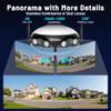 Reidubo WIFI Security Camera Outdoor, PoE Camera with Dual-Lens 180 Ultra-Wide View, 4MP Color Night Vision, 2-Way Audio, IP66 Waterproof, Sound & Light Alarm, Compatible with Alexa & Google Home view 2