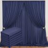10ftx30ft Navy Blue Backdrop Drapesfor Party,Not See-Through 6 Panels 5ftx10ft Wrinkle-Free Backdrop Curtains for Party, Wedding, Birthday view 1