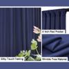 10ftx30ft Navy Blue Backdrop Drapesfor Party,Not See-Through 6 Panels 5ftx10ft Wrinkle-Free Backdrop Curtains for Party, Wedding, Birthday view 4