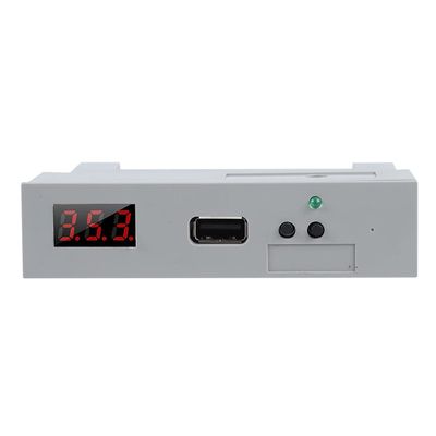 Qiilu Floppy Drive Emulator Animal White Abs Sfr1M44 U100 3.5In 1.44Mb USB Ssd Floppy Drive Emulator Plug and Play