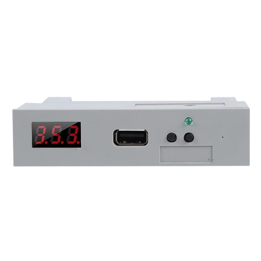 Qiilu Floppy Drive Emulator Animal White Abs Sfr1M44 U100 3.5In 1.44Mb USB Ssd Floppy Drive Emulator Plug and Play