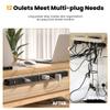 12 Outlet Long Power Strip Surge Protector with 2100 Joules, 6FT Power Cord, Wide Spaced Outlet Power Bar, Overload Protection Switch, Industrial Heavy Duty for Work Bench, Shop, Garage (Black) view 4