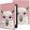CGFGHHUY Case for 6.8 inch Kindle Paperwhite 11th Generation 2021/Kindle Paperwhite Signature Edition Lightweight Protective PU Leather Smart Stand Cover with Auto Wake Sleep - Cute Alpaca view 1