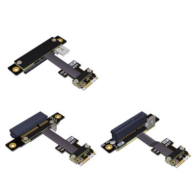 ADT-Link M.2 Key A.E. to PCIe x4 Extension Cable for PCIe x4 RAID Card, NVMe SSD, LAN Card Capture Card to M.2 A.E Extender (5cm, R52SL)