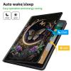 CGFGHHUY for Kindle Fire HD 8 Tablet Case 7th/8th Generation 8 inch 2017/2018 Release Lightweight Protective PU Leather Smart Stand Cover with Auto Wake Sleep - Flowers Plants Butterflies view 3