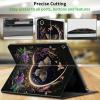 CGFGHHUY for Kindle Fire HD 8 Tablet Case 7th/8th Generation 8 inch 2017/2018 Release Lightweight Protective PU Leather Smart Stand Cover with Auto Wake Sleep - Flowers Plants Butterflies view 4