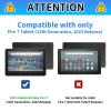 CGFGHHUY for All-New Kindle Fire 7 Tablet Case 12th Generation 2022 Release 7 inch Lightweight Protective PU Leather Smart Stand Cover with Auto Wake Sleep - Watercolor Dog Paws view 2