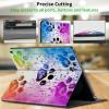 CGFGHHUY for All-New Kindle Fire 7 Tablet Case 12th Generation 2022 Release 7 inch Lightweight Protective PU Leather Smart Stand Cover with Auto Wake Sleep - Watercolor Dog Paws view 4