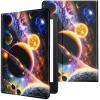 CGFGHHUY for Kindle Paperwhite Case 6 inch 10th Generation 2018 Lightweight Protective PU Leather Smart Stand Cover with Auto Wake Sleep Case for Kindle Paperwhite E-Reader - Planet view 1