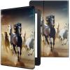 CGFGHHUY for Kindle Paperwhite Case 6 inch 10th Generation 2018 Lightweight Protective PU Leather Smart Stand Cover with Auto Wake Sleep Case for Kindle Paperwhite E-Reader - Running Horses view 1