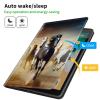 CGFGHHUY for Kindle Paperwhite Case 6 inch 10th Generation 2018 Lightweight Protective PU Leather Smart Stand Cover with Auto Wake Sleep Case for Kindle Paperwhite E-Reader - Running Horses view 3