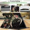CGFGHHUY Case for All-New Kindle 11th/12th Generation 6 inch 2022/2024 Release Lightweight Protective PU Leather Smart Stand Cover with Auto Wake Sleep Tablet Case - Moon Floral Flower view 4