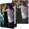 CGFGHHUY Case for All-New Kindle 11th Generation 6 inch 2022 Release Lightweight Protective Smart Stand Cover with Auto Wake Sleep Case for Kindle 2022 11th Gen E-Reader - Cute Cat and Butterfly Moon view 1
