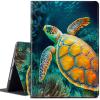 CGFGHHUY Case for All-New Kindle Fire HD 10 & 10 Plus Tablet 11th Generation 2021 Release 10.1 inch Lightweight Protective PU Leather Smart Stand Cover with Auto Wake Sleep - Cute Baby Turtle view 1