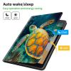 CGFGHHUY Case for All-New Kindle Fire HD 10 & 10 Plus Tablet 11th Generation 2021 Release 10.1 inch Lightweight Protective PU Leather Smart Stand Cover with Auto Wake Sleep - Cute Baby Turtle view 3