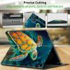 CGFGHHUY Case for All-New Kindle Fire HD 10 & 10 Plus Tablet 11th Generation 2021 Release 10.1 inch Lightweight Protective PU Leather Smart Stand Cover with Auto Wake Sleep - Cute Baby Turtle view 4