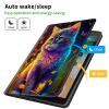 CGFGHHUY Case for 6.8 inch Kindle Paperwhite 11th Generation 2021/Kindle Paperwhite Signature Edition Lightweight Protective PU Leather Smart Stand Cover with Auto Wake Sleep - Watercolor Cat view 3