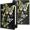 CGFGHHUY Case for 6.8 inch Kindle Paperwhite 11th Generation 2021/Kindle Paperwhite Signature Edition Lightweight Protective PU Leather Smart Stand Cover with Auto Wake Sleep - Golden Butterflies view 1