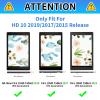 CGFGHHUY for Fire HD 10 Tablet Case (7th/9th Generation 2017/2019 Release 10.1 inch Lightweight Protective PU Leather Smart Stand Cover with Auto Wake Sleep - Roses & Dragonfly view 2