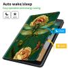 CGFGHHUY for Fire HD 10 Tablet Case (7th/9th Generation 2017/2019 Release 10.1 inch Lightweight Protective PU Leather Smart Stand Cover with Auto Wake Sleep - Roses & Dragonfly view 3