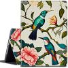 CGFGHHUY for All-New Kindle Fire 7 Tablet Case 12th Generation 2022 Release 7 inch Lightweight Protective PU Leather Smart Stand Cover with Auto Wake Sleep - Bird Flowers view 1