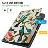 CGFGHHUY for All-New Kindle Fire 7 Tablet Case 12th Generation 2022 Release 7 inch Lightweight Protective PU Leather Smart Stand Cover with Auto Wake Sleep - Bird Flowers view 3
