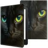 CGFGHHUY Case for 6.8 inch Kindle Paperwhite 11th Generation 2021/Kindle Paperwhite Signature Edition Lightweight Protective PU Leather Smart Stand Cover with Auto Wake Sleep - Cute Cat Black view 1