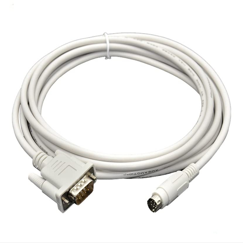 DOP-DVP is Suitable for PLC Connection DVP Touch Screen Man-Machine Communication Cable (White 3m)