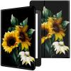 CGFGHHUY for Kindle Paperwhite Case 6 inch 10th Generation 2018 Lightweight Protective PU Leather Smart Stand Cover with Auto Wake Sleep Case for Kindle Paperwhite E-Reader - Black Sunflowers view 1