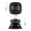 CHOOYO 1Pc 4 Inch Woofer Audio Waterproof Speaker Bass HiFi Sound Music Subwoofer Altavoz 4 8 Ohm 100W Home Theater Loudspeaker (Color : 4 ohm Square) view 4